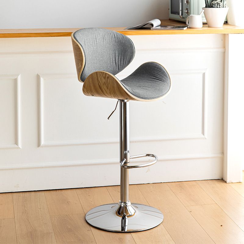 Barhocker aus Metall im modernen Stil mit drehbarem und höhenverstellbarem Bistro-Barhocker 32 Zoll