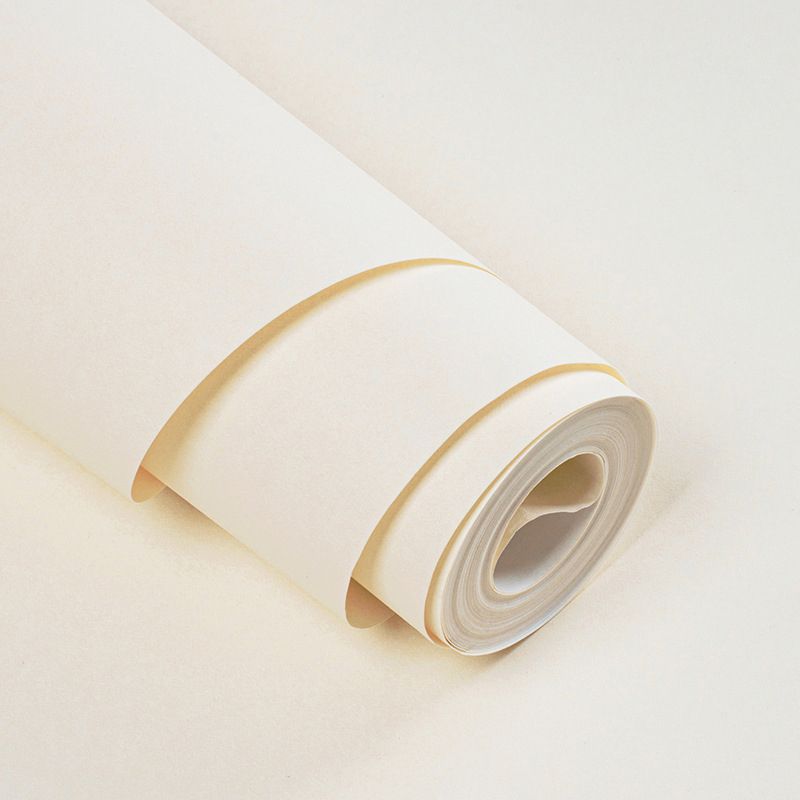 Moisture Resistant Solid Wallpaper Roll Minimalistic Non-Woven Wall Art, 33' L x 20.5" W