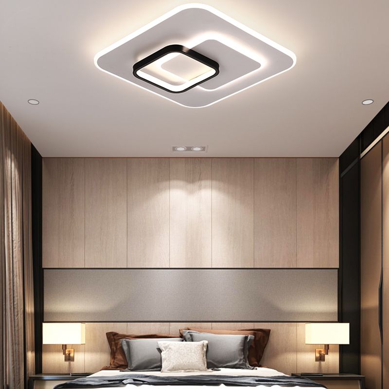 Luminaire de plafond encastré contemporain, plafonniers LED pour chambre à coucher
