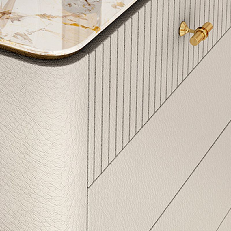 11.7-inch Width Glam Storage Chest Stone Storage Chest Dresser