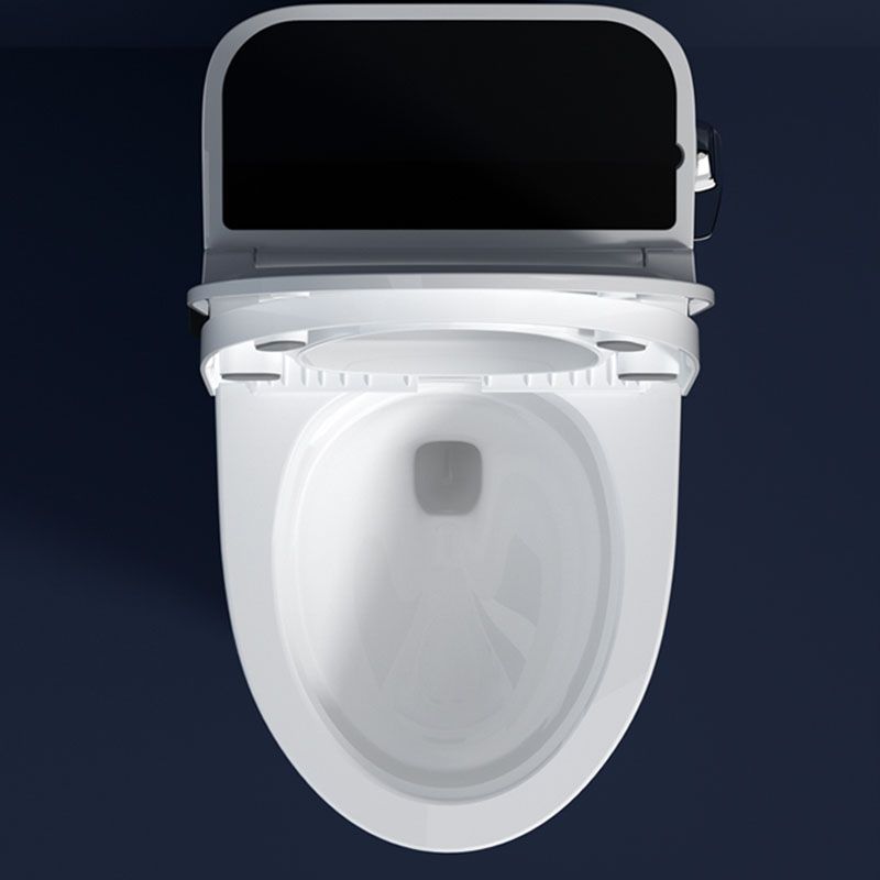 Contemporary Flush Toilet Floor Mounted One-Piece Toilet Porcelain Toilet Bowl