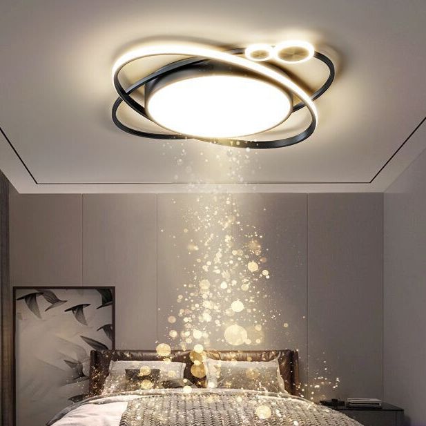 Acrylic Shade LED Flush Mounted Ceiling Lights Contemporary Lighting Fixture