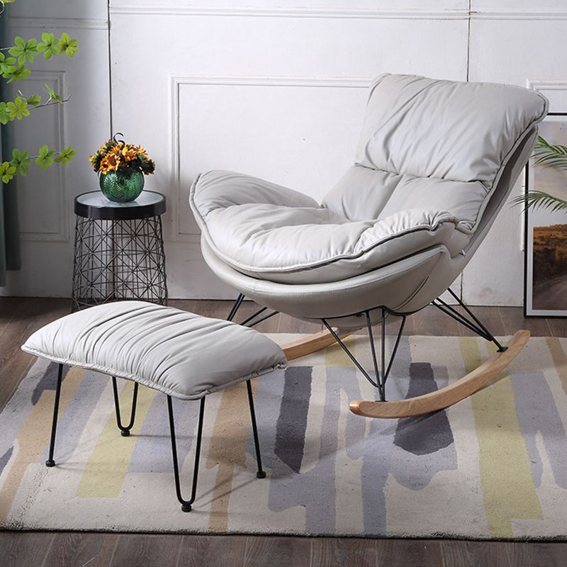 Modern Style Single Rocking Chair Indoor Lazy Sofa Rocking Chair for Living