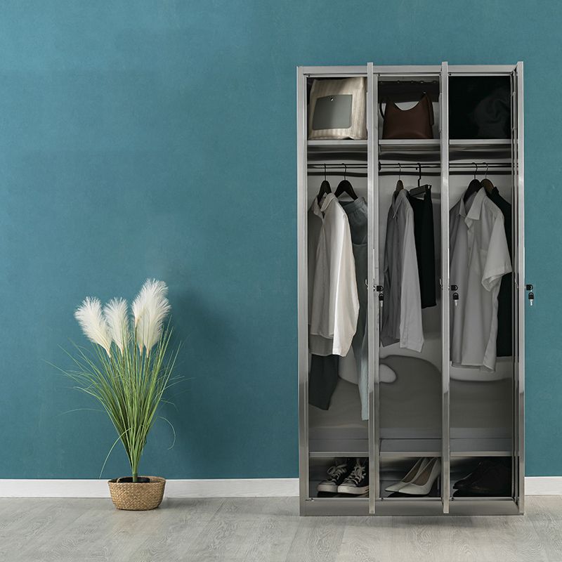 Metal Cabinet for Bathroom Contemporary Storage Cabinet with Hinged Door