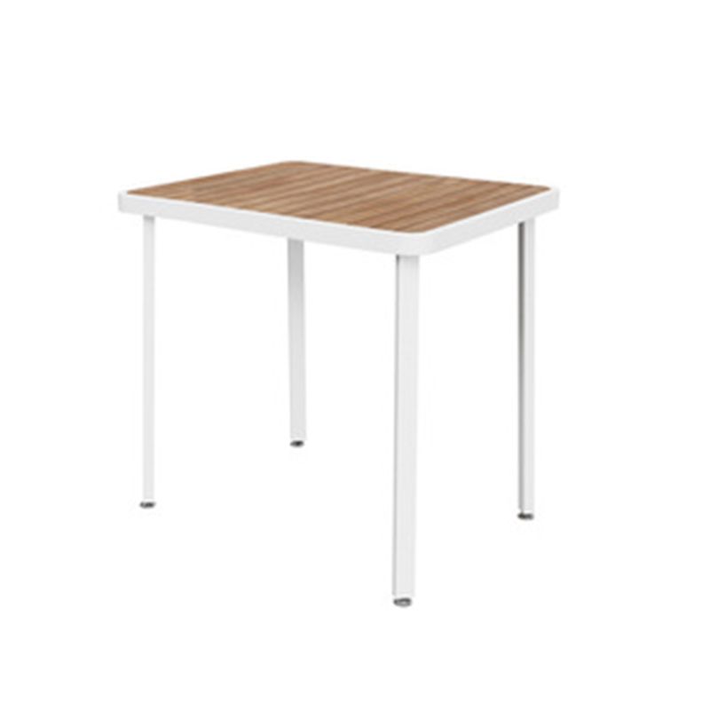 Contemporary Style 1/5/7 Pieces Metal Dining Set Reclaimed Wood Dining Table Set