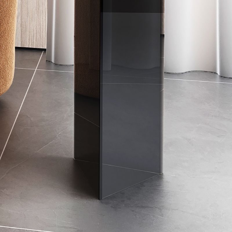19" Wide Glam Side Table Clear Acrylic Pedestal Accent Side Table
