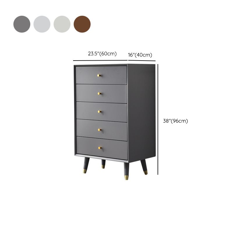 Wooden Storage Chest Dresser Contemporary Glam Chest with Drawers