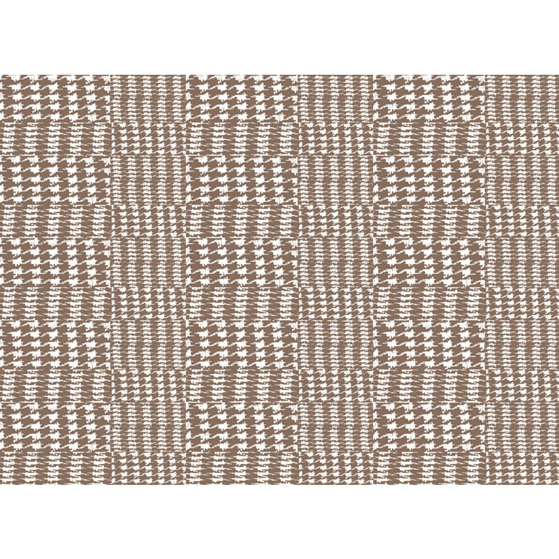 Novelty Modern Rug in Brown Houndstooth Pattern Rug Polyester Non-Slip Backing Carpet for Home Decoration