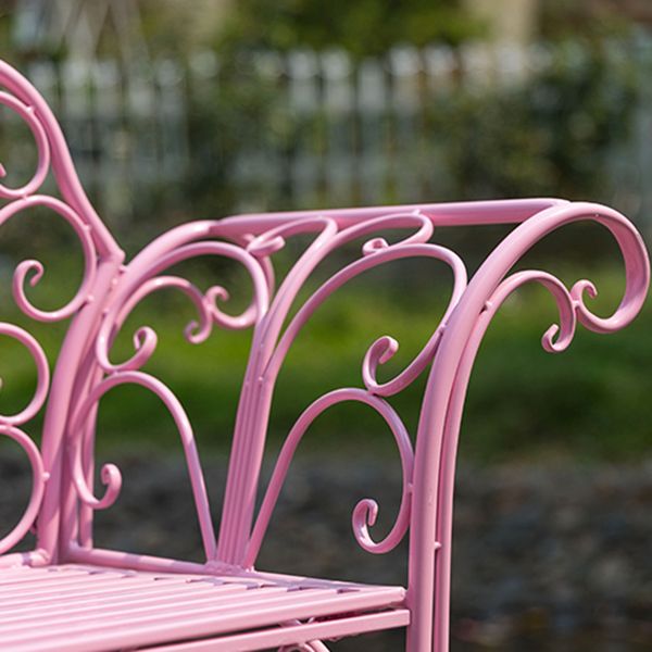 1/2/3 Pcs Metal Pink Dining Set Contemporary Square Dining Table Set