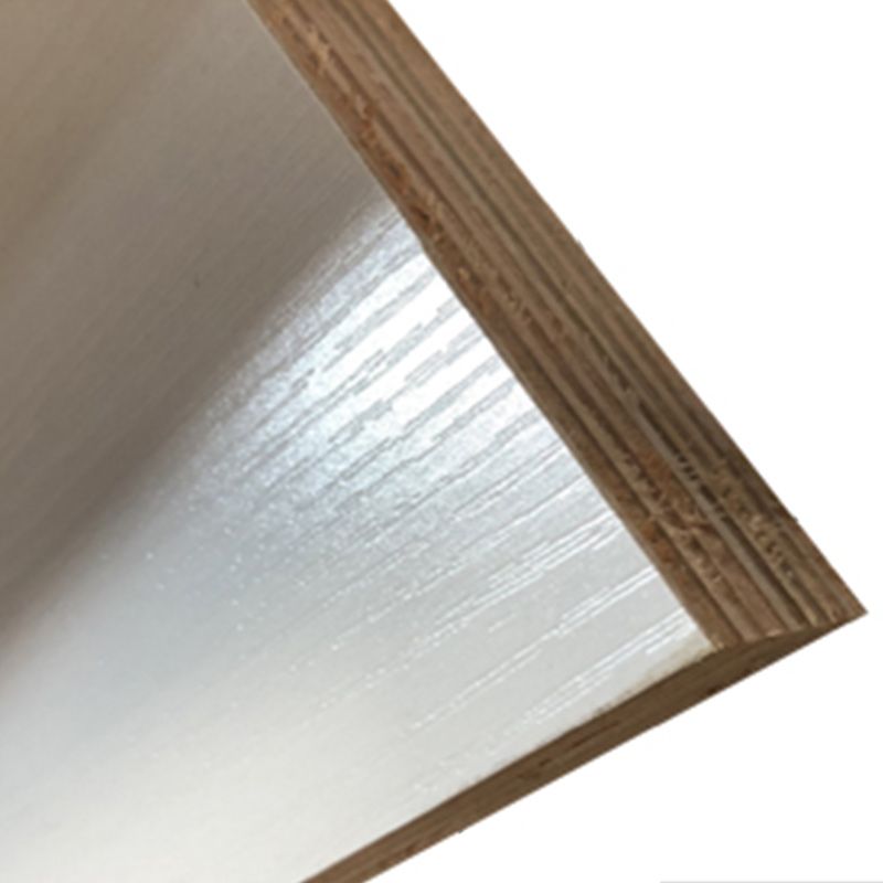 Modern Wood Bookshelf Geometric Closed Back Bookcase in Burnish