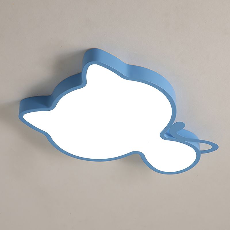 Simple Style Lovely Ceiling Lights Aluminum Kid's Room LED Flush-mount Lamp