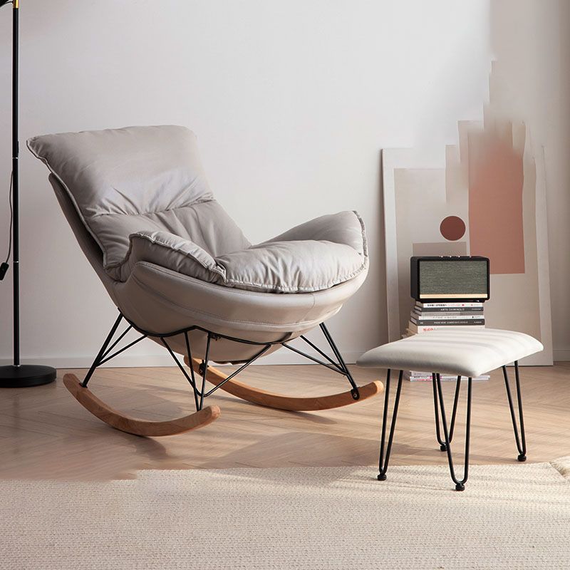 Light Luxury Single Chaise Lazy Sofa Chair Lounge Leisure Rocking Chair