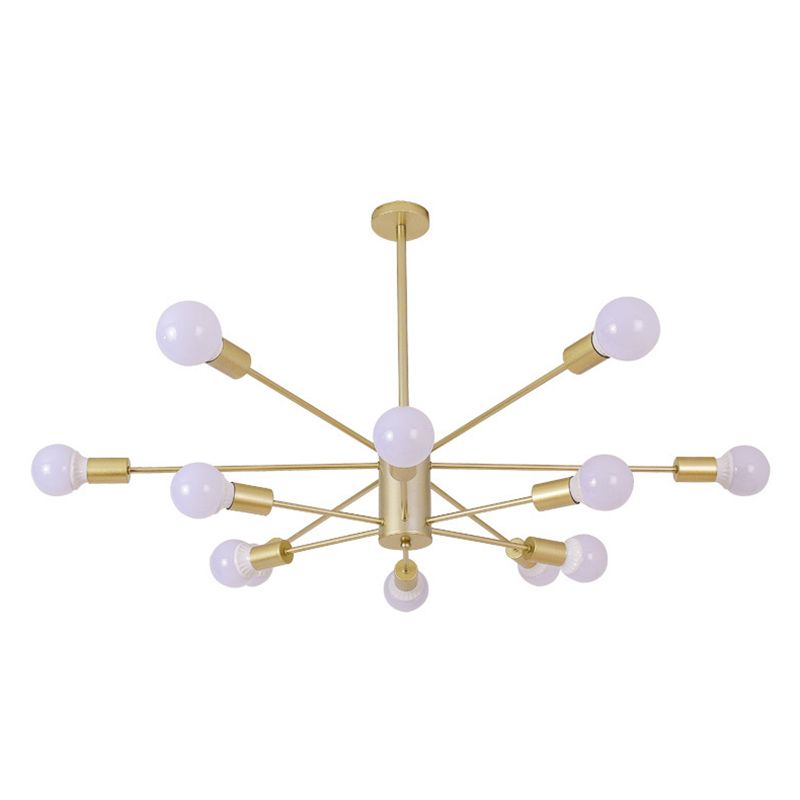 Molecular Branches Suspension Light Nordic Style Open Bulbs Metal Chandelier Light for Bedroom