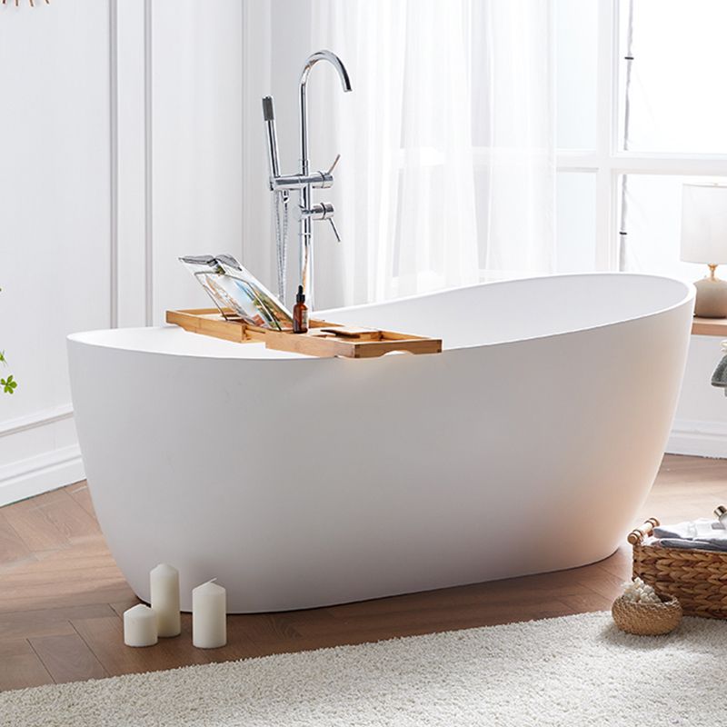 Stone Soaking Bathtub Antique Finish Single Slipper Bath Tub