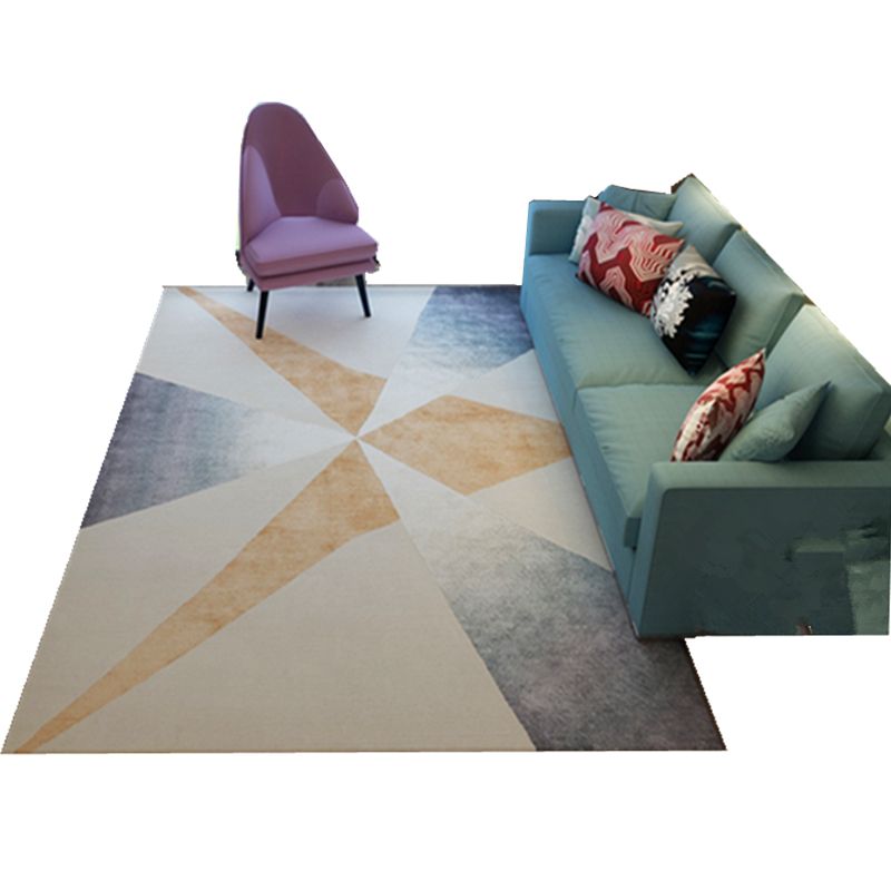 Klassiker Multicolor Boho Teppich Polyester Geometrisches Muster Teppich Anti-Rutschmaschine Waschbarer Färbung widerstandsfähiger Teppich für Wohnkultur