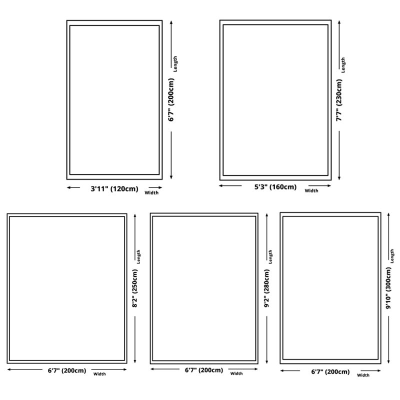 Yellow Living Room Rug Nordic Graphic Area Rug Polyester Stain Resistant Rug