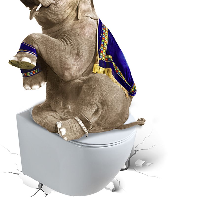 Contemporary Wall Mount Toilet Bowl White Seat Included Urine Toilet for Bathroom