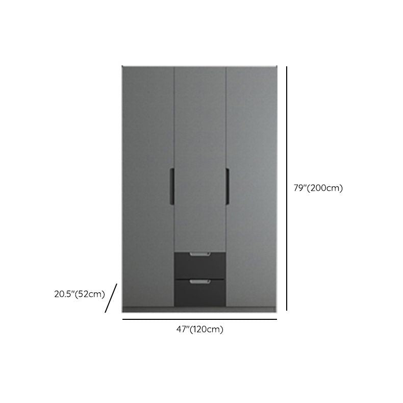 Contemporary Style Wardrobe Armoire Wood Armoire with Door for Bedroom