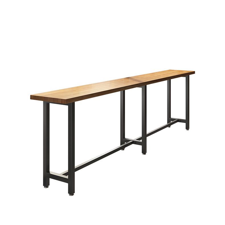 Modern Bar Table Set 1/3/4/5/6 Pieces Solid Wood Rectangle Bistro Set for Indoor