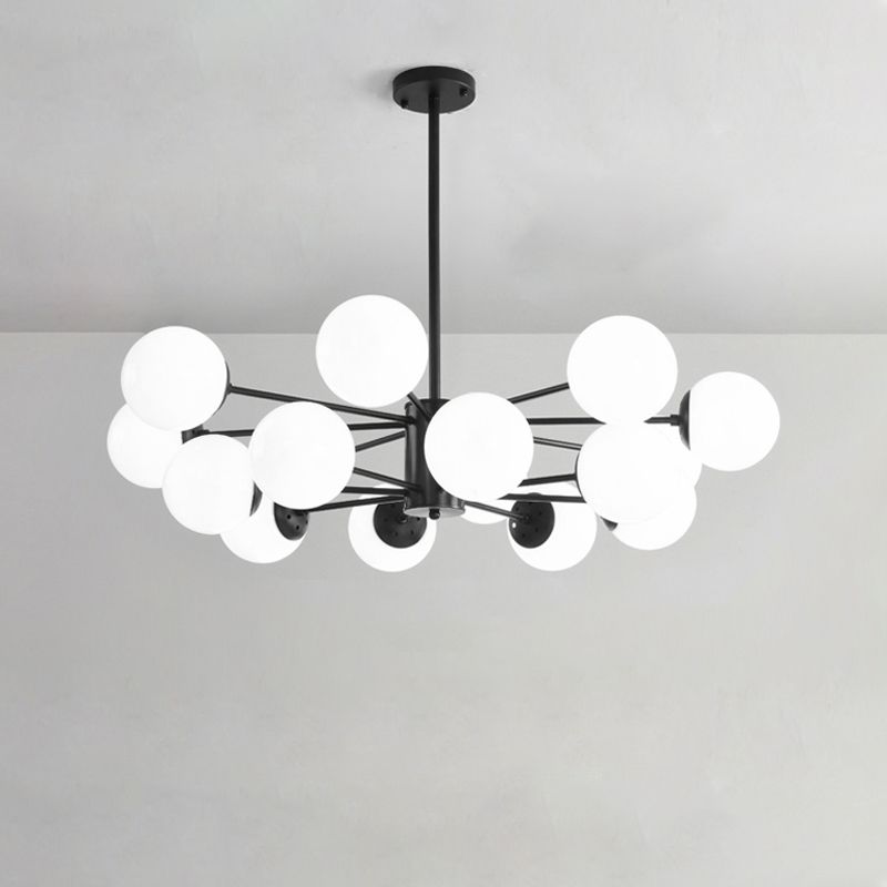 Contemporary Style Spherical Shape Chandelier Lights Glass Chandelier Lighting