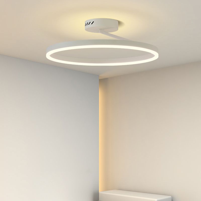 Luminaires encastrés circulaires modernes en métal, plafonnier à 1 lumière