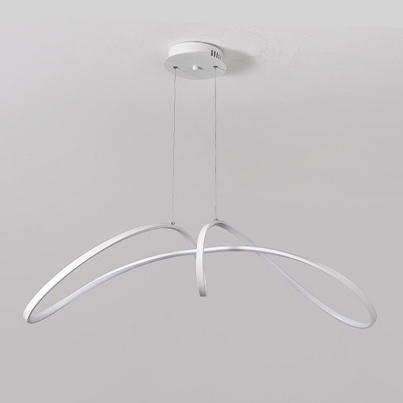 LED White/Black Ceiling Light Contemporary Kitchen Island Lighting for Room