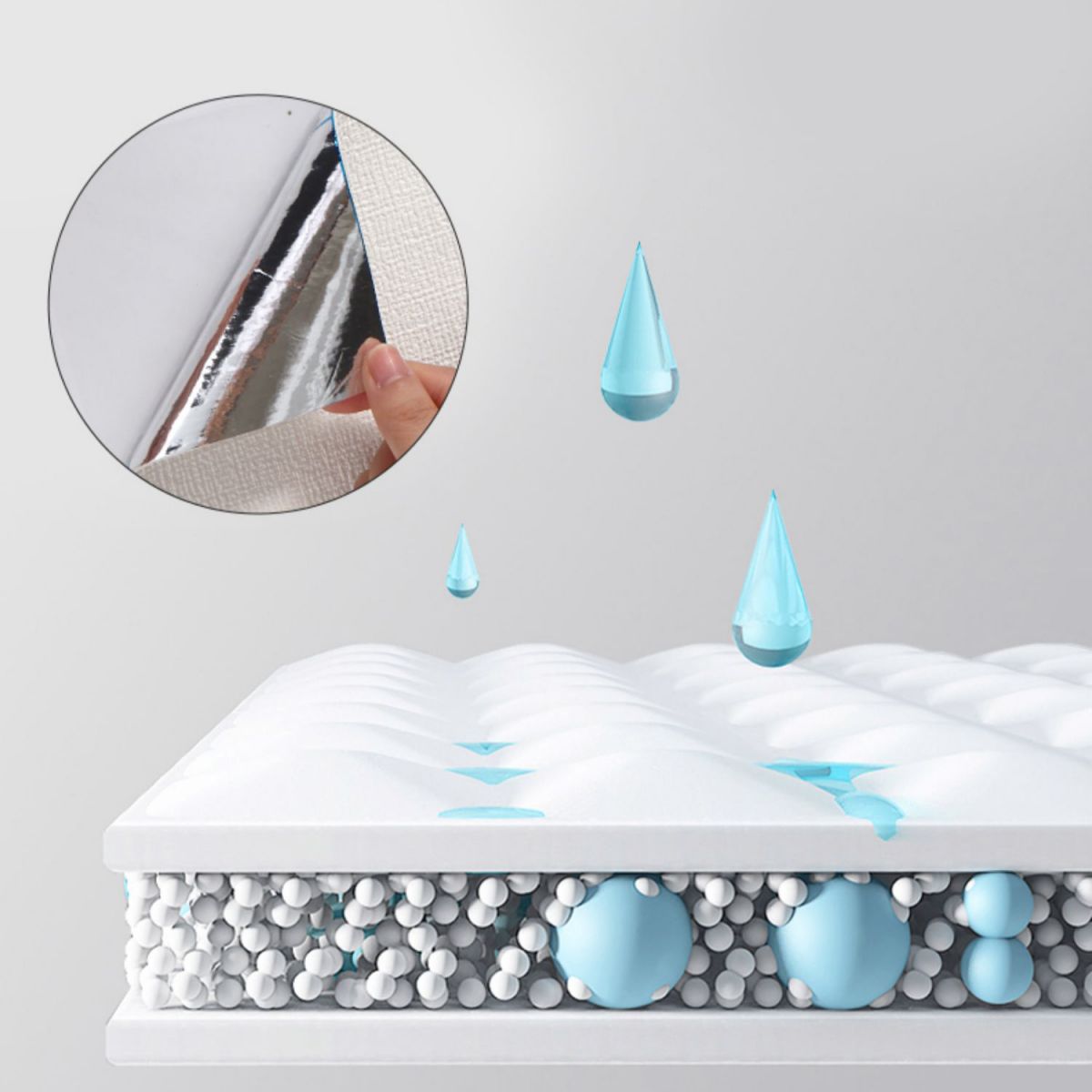 Modern Pearl Wainscoting Flax Wall Access Panel Peel and Stick Thicken Foam Baseboard