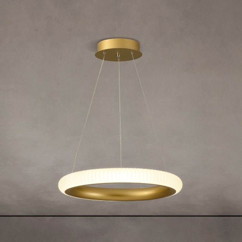 Twisted Shade Metal Chandelier Light Modern 1-Light Chandelier Lighting Fixture