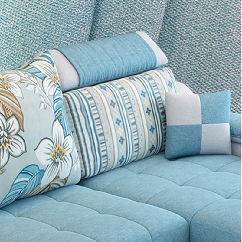 Modern Pillow Top Arm Sectionals 82.68"L x 57"W x 35.43"H High Back Sofa with Storage