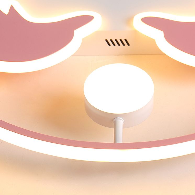 Dauphin et boule enfants chambre encastré éclairage acrylique dessin animé LED plafonnier