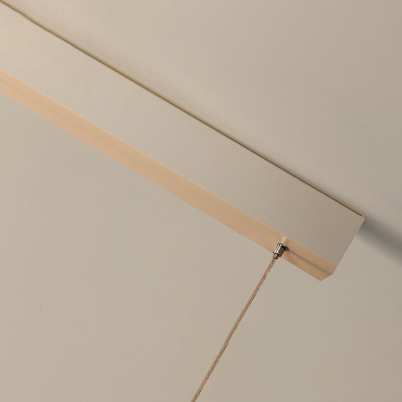 2 Light Linear Island Lighting Contemporary Metal Island Light Fixture