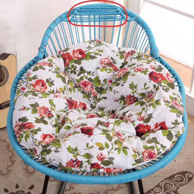 Modern Rattan Rocking Chair Plain Rocker Chair with Removable Cushions