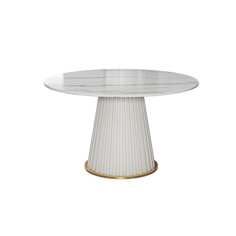 Traditional Luxury Dining Table Round Pedestal Table for Home