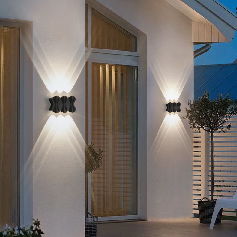LED Outdoor -Wandmontage Licht Moderner Minimalismus wasserdicht