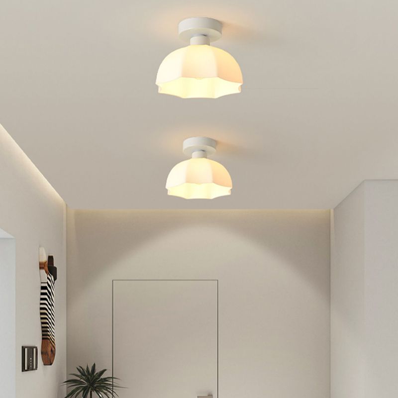 Contemporary Ceiling Lamp Ceramics 1 Light Flush Mount Light Fixture