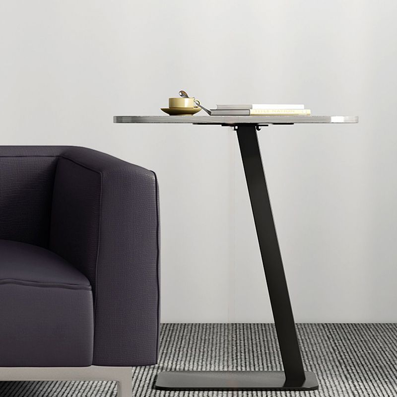 Modernistic Living Room Double Tier Geometric with Storage Pedestal Side Table