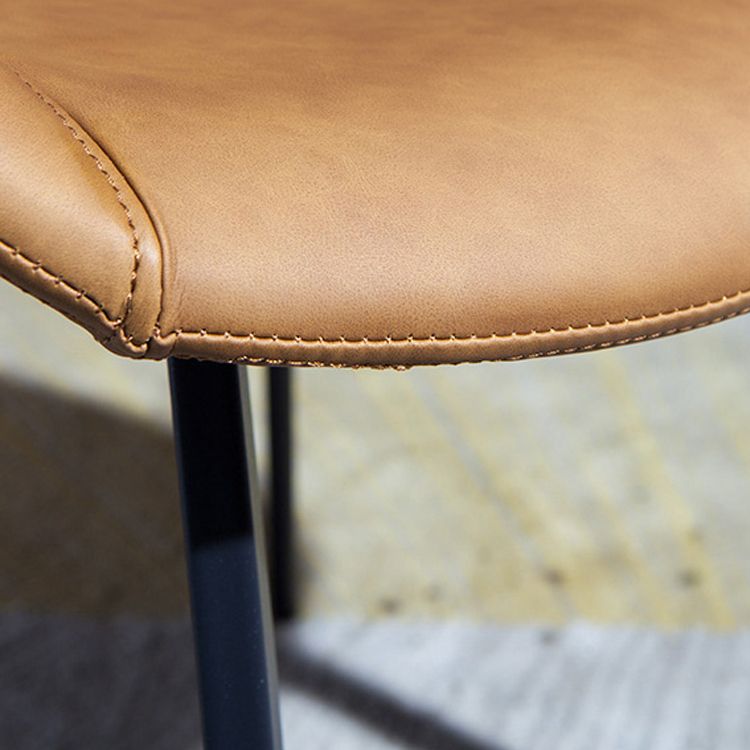 Sillas de comedor de estilo moderno Silla lateral sin brazos de comedor de metal para cocina