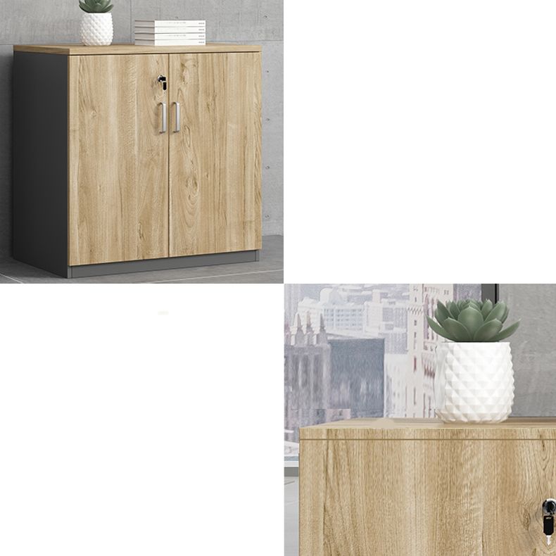 Contemporary Lateral Filing Cabinet Engineered Wood File Cabinet with Storage