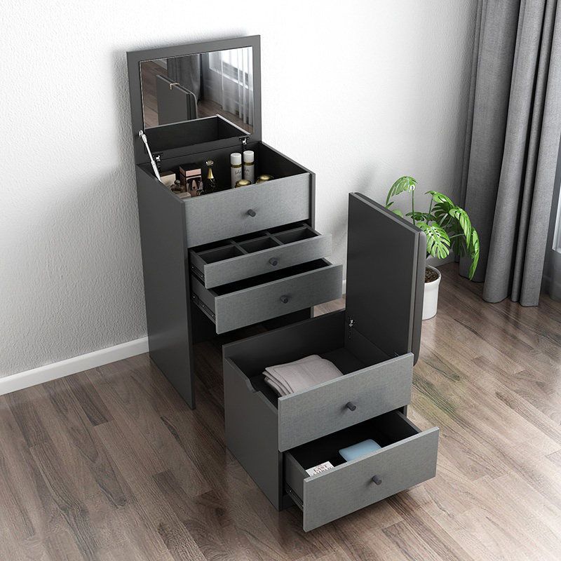 Make-up Vanity with 5 Storage Drawers 15.74" Wide Wooden Dresser