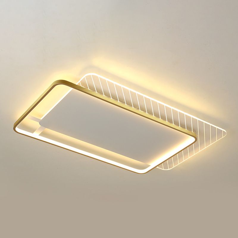 Plafonnier LED en forme de géométrie, Style Simple et moderne, en acrylique, pour salon