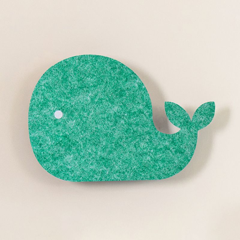 Cartoon Animal LED Sconce Lamp Polyester Children's Bedroom Wall Light Fixture