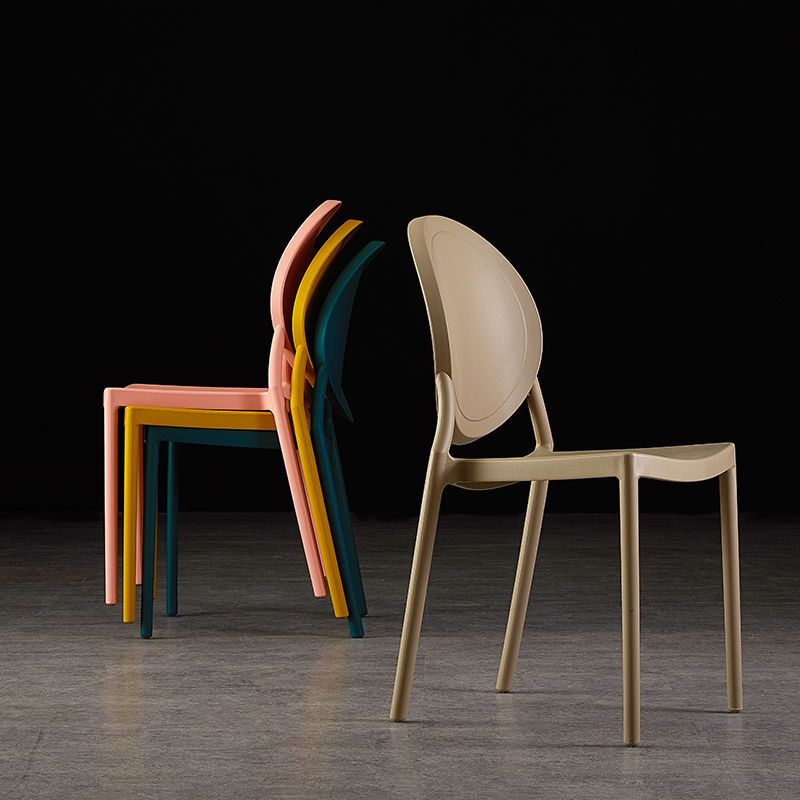 Plastic Modern Chair 16.1" Wide King Louis Back Side Chair Set