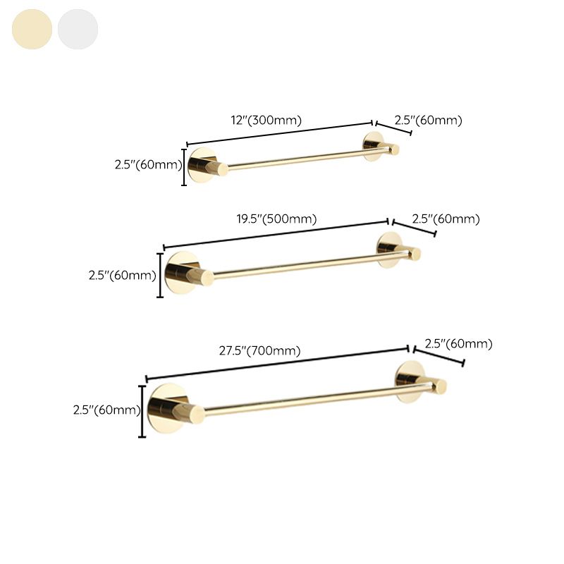 2 Piece Bathroom Hardware Set Modern Stainless-steel Slipper Rack