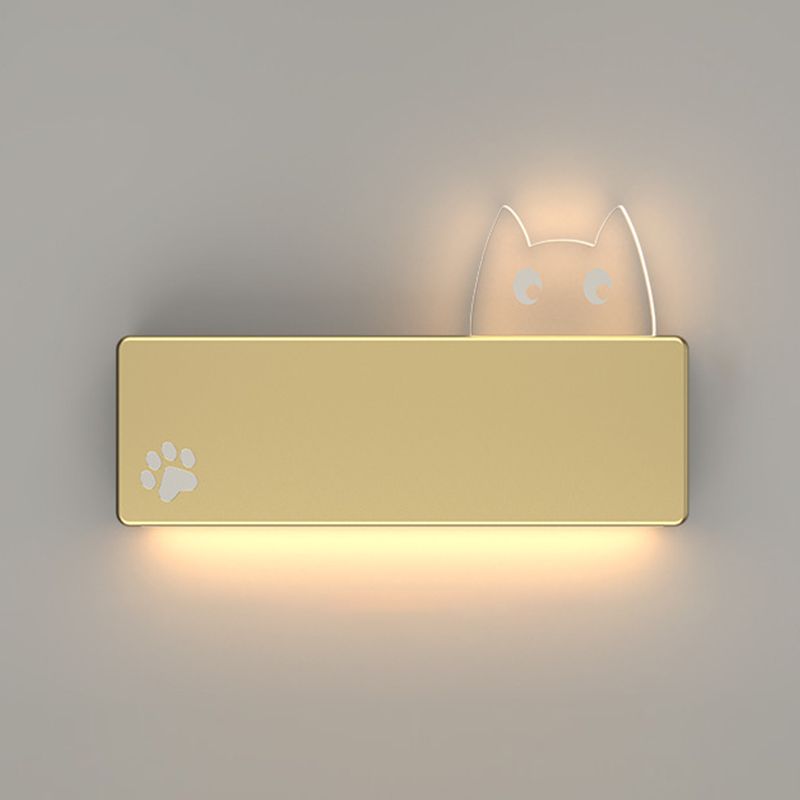 Modern Metal Wall Sconce Minimalist Wall Light Fixture with Acrylic Shade