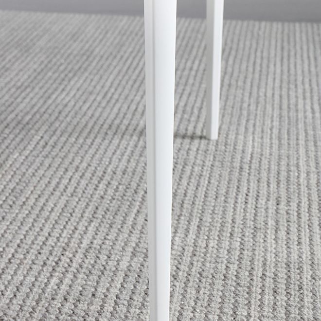Rectangle Dining Table White Stone Top Table with 4 Legs Base
