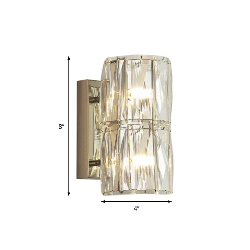 Modernistische lineaire wandlamp Crystal Crystal 2/3/4 Lichten SCONCE LICHT IN WAAR VOOR DITERKAMER
