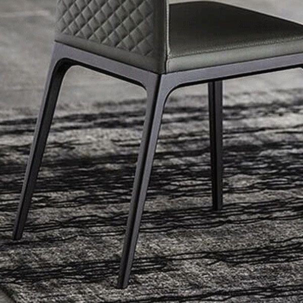 Modern Style Dining Chair Armless Chairs with Metal Legs for Kitchen