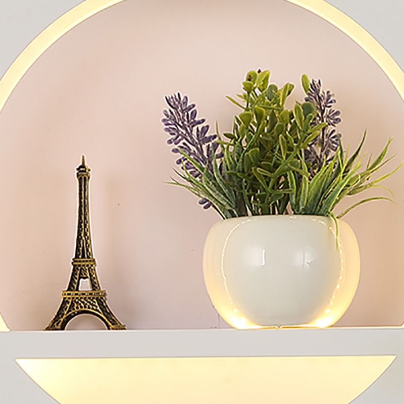 Modern Red Red Red Round Househole Splockure Luz de pared simple para sala de estar de dormitorio