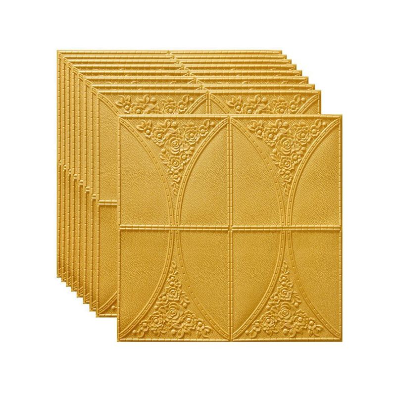 Modern Style Plastic Wall Panel Living Room Peel and Stick 3D Wall Paneling