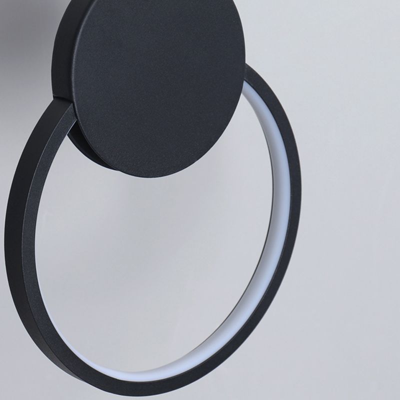 Modern Minimalist Style Cord Hung Hanging Pendant Lights Metal Ceiling Lamp in Black Finish for Bedroom